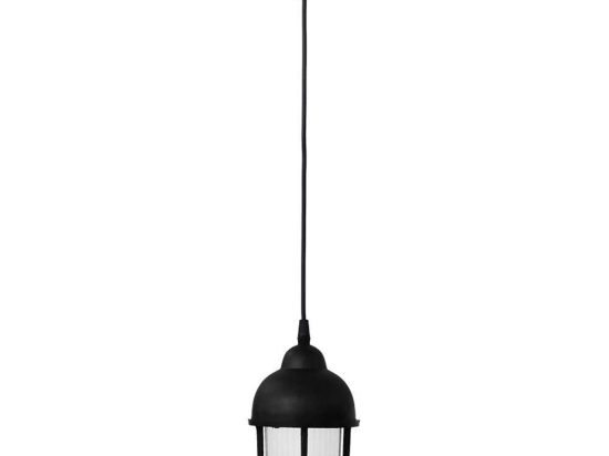 Φωτιστικό Οροφής 11-0303 SLP-900K E/27 Led Φ12x85cm Black Heronia
