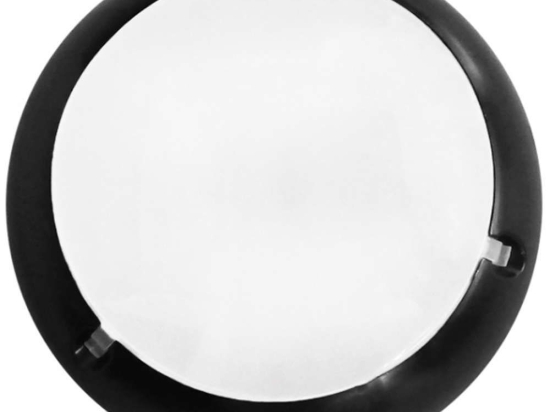 Φωτιστικό Οροφής - Πλαφονιέρα D-213B 32-0222 2/Ε27 Φ34x10cm Black Heronia PC,PP