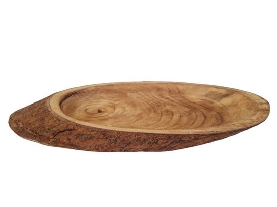 Πιατέλα Διακοσμητική Paulownia 00.07.7508 53X20X5cm Natural Ξύλο
