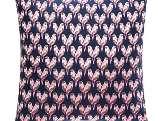 Μαξιλάρι Διακοσμητικό (Με Γέμιση) Birds 07.169899 Black-Pink 40Χ40 Πολυέστερ