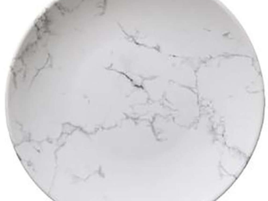 Πιάτο 07.154727A Φ19cm Κεραμικό Marble White Κεραμικό