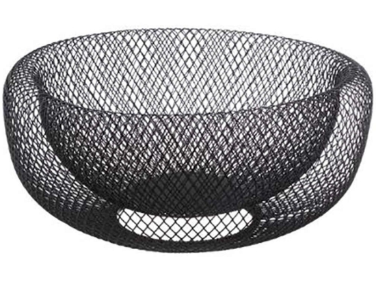 Φρουτιέρα Mesh 07.125128A Φ27Χ13,5cm Μεταλλική Black Μέταλλο