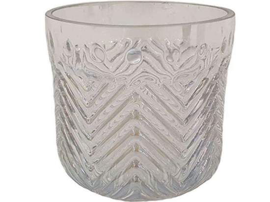 Κηροπήγιο Vintage 00.03.32017 12Χx12cm Γυάλινο Clear Γυαλί