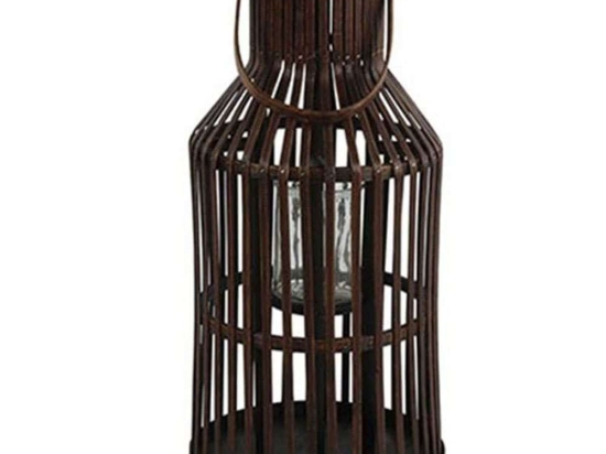 Φανάρι Ξύλινο 013.787577 23x45cm Brown Ξύλο