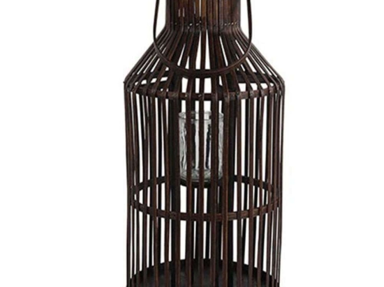 Φανάρι Ξύλινο 013.787578 26x55cm Brown Ξύλο