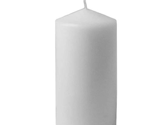 Κερί 00.09.9923Α 8x15cm White Παραφίνη