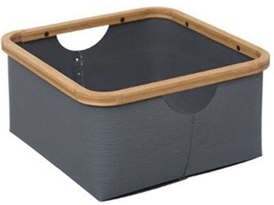 Καλάθι 07.160390C 28,8x28,8x15cm Grey-Natural Πολυπροπυλένιο
