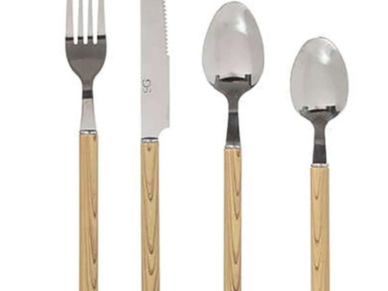 Μαχαιροπίρουνα Indonesie (Σετ 24Τμχ) 07.173733 Silver-Beige 24 τμχ Ανοξείδωτο Ατσάλι