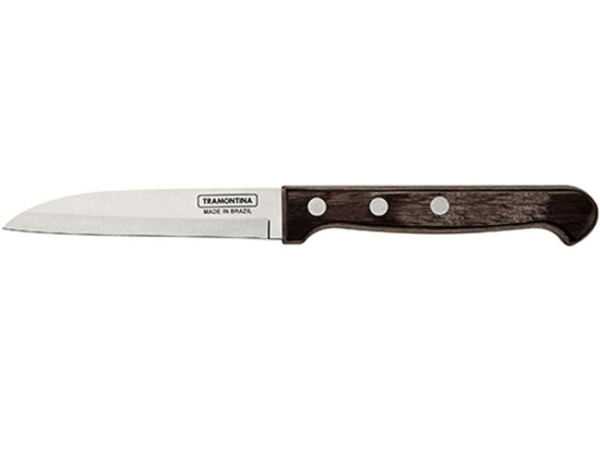 Μαχαίρι Ξεφλουδίσματος 020.21121.193 7,5cm Inox-Brown Ατσάλι,Polywood