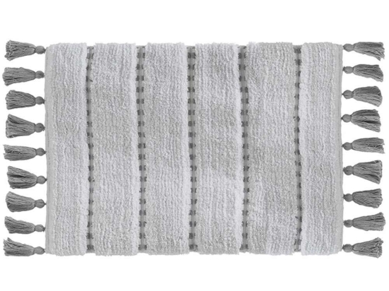 Πατάκι Μπάνιου Pon Pon 07.174631B 50x75cm Grey 50 X 75 100% Βαμβάκι