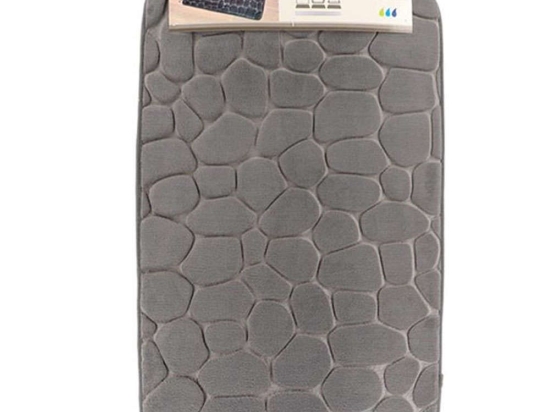 Πατάκι Μπάνιου Memory 06.7718N181 50x80cm Grey 50 X 80 100% Βαμβάκι