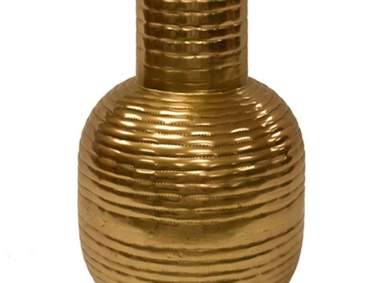 Βάζο Μεταλλικό 00.07.74018 20x29cm Gold Μέταλλο