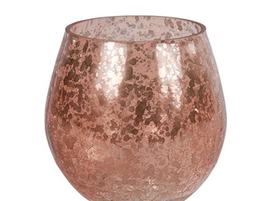 Κηροπήγιο 013.788360 13,5x13cm Rose Gold