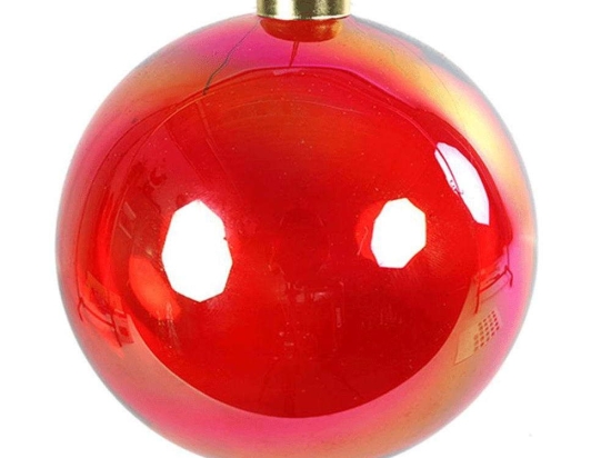 Χριστουγεννιάτικη Μπάλα 013.778061 Φ12cm Red