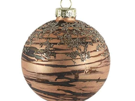 Χριστουγεννιάτικη Μπάλα 013.789028 Φ8cm Brown