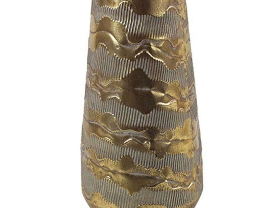 Βάζο Peggie 013.785156 19x40,5cm Gold Μέταλλο