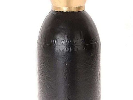 Βάζο 012.862259535 22x38,6cm Black-Gold Μέταλλο