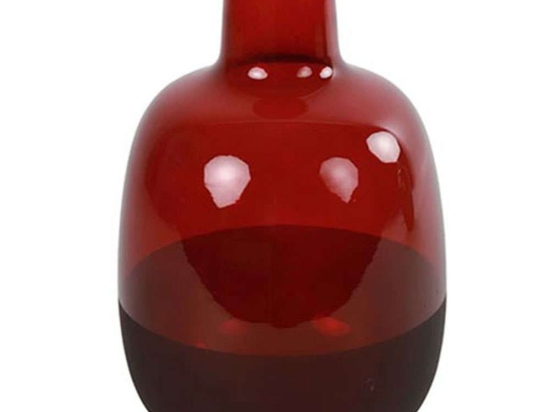 Βάζο Claudia 013.788244 16x25cm Red Γυαλί