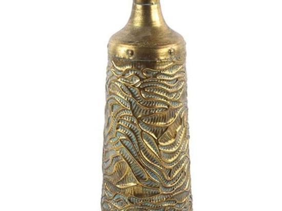 Βάζο Gladis 013.785226 21x54,5cm Gold Μέταλλο