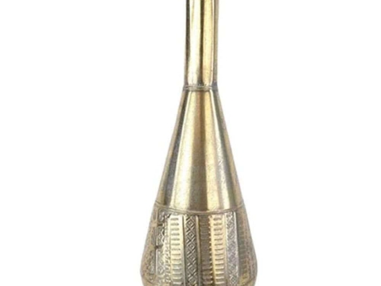 Βάζο Σωλήνας Antique 012.862159153 26x75cm Gold Μέταλλο