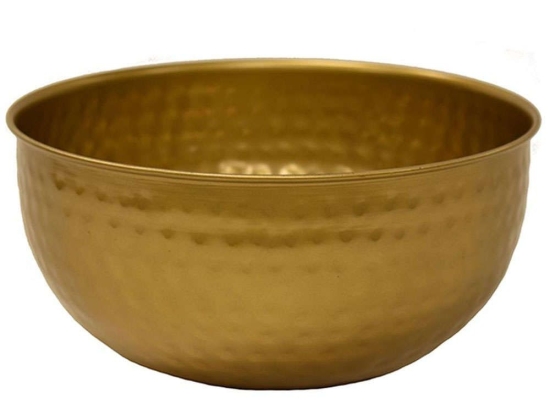 Διακοσμητικό Μπωλ 00.07.74013 21x9,5cm Gold Μέταλλο