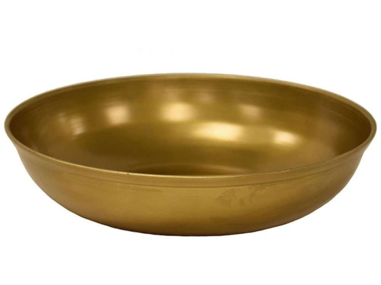 Διακοσμητικό Μπωλ 00.07.74009 22x5,5cm Gold Μέταλλο