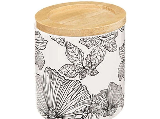 Θήκη Για Βαμβάκι Blackflora 07.174700A Black-White Κεραμικό