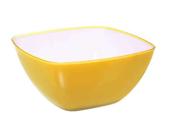 Μπωλ Σερβιρίσματος 07.150009G 14x14x6,5cm Yellow Πολυστερίνη