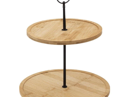 Ορντερβιέρα 2 Θέσεων 07.188452 Φ25/20cm Natural-Black Bamboo