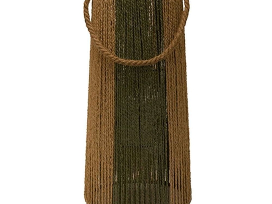 Φανάρι Paper Rope 00.06.61117 Φ25x50cm Natural-Olive Σχοινί