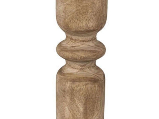 Κηροπήγιο Mango 07.189202 8x23cm Natural Ξύλο