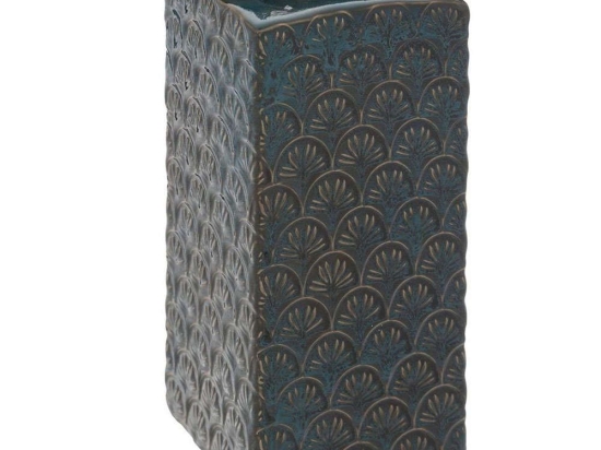 Βάζο Jil 07.196671 11x25cm Blue Κεραμικό