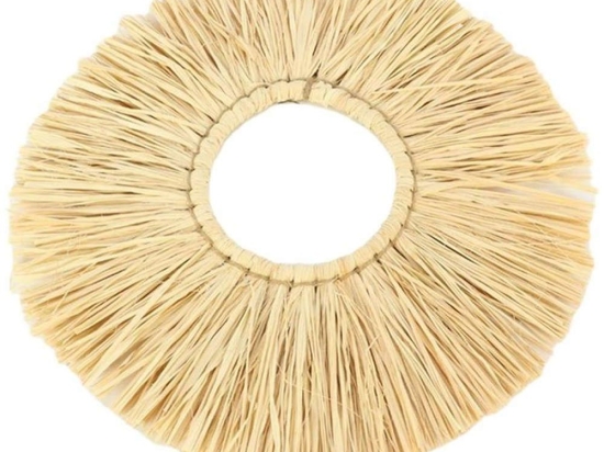Διακοσμητικό Τοίχου Capri 012.862101111 Φ42cm Με Raffia Natural Raffia