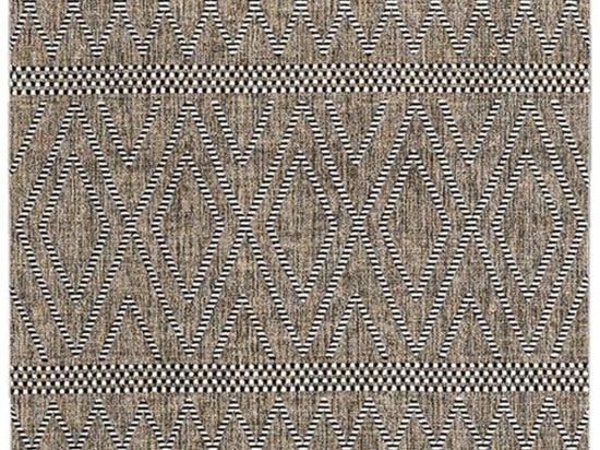 Χαλί Zenith 75556A Brown-Grey New Plan 155X230cm
