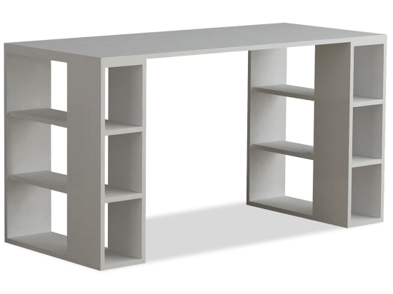 Γραφείο Colmar pakoworld χρώμα λευκό 140x60x75εκ