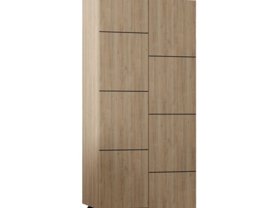 Ντουλάπι-στήλη Romane pakoworld φυσικό 62.2x37.4x155.4εκ