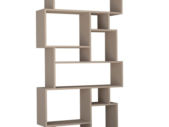 Βιβλιοθήκη Karmato pakoworld μόκα 96x25.5x168.5εκ
