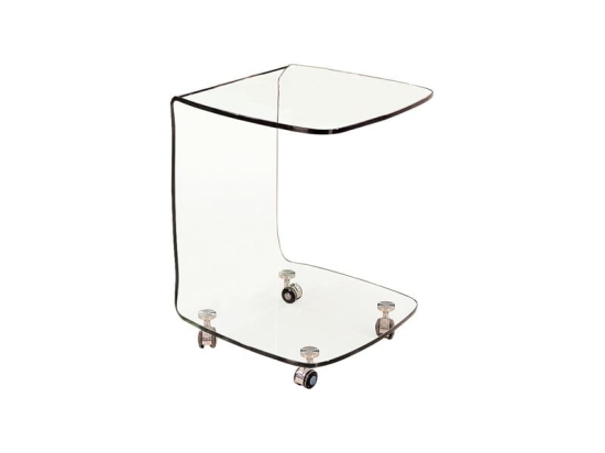 GLASSER TROLLEY ΤΡΑΠΕΖΑΚΙ ΒΟΗΘΗΤΙΚΟ, ΔΙΑΦΑΝΟ ΓΥΑΛΙ 10MM