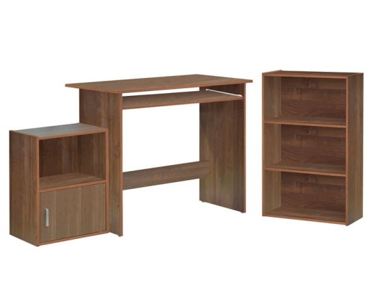 DECON SET ΓΡΑΦΕΙΟ ΚΕΡΑΣΙ: ΓΡΑΦΕΙΟ 90X50X75CM ΒΙΒΛΙΟΘΗΚΗ 50X23X80CM ΝΤΟΥΛΑΠΙ 41X29X54CM