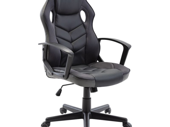 BF7700 GAMING ΠΟΛΥΘΡΟΝΑ MESH, PU ΜΑΥΡΟ - ΓΚΡΙ