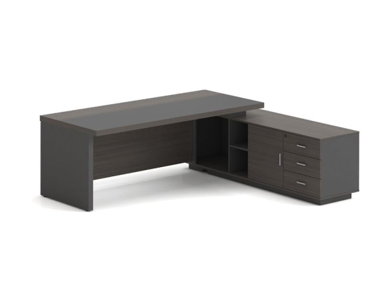 VIP ΓΡΑΦΕΙΟ ΔΕΞΙΑ ΓΩΝΙΑ, ΑΠΟΧΡΩΣΗ GREY WALNUT