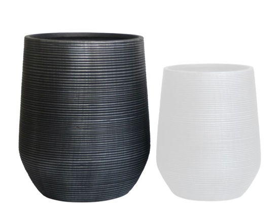 FLOWER POT-17 Φ53X63CM, CEMENT ΑΠΟΧΡΩΣΗ ANTHRACITE