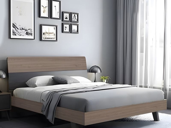 VANITY ΚΡΕΒΑΤΙ ΔΙΠΛΟ, ΓΙΑ ΣΤΡΩΜΑ 160X200CM, ΑΠΟΧΡΩΣΗ SONOMA OAK-GREY