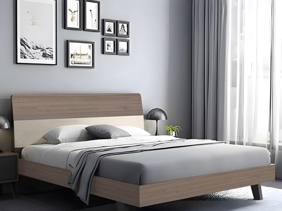 VANITY ΚΡΕΒΑΤΙ ΔΙΠΛΟ, ΓΙΑ ΣΤΡΩΜΑ 160X200CM, ΑΠΟΧΡΩΣΗ SONOMA OAK-CREAM