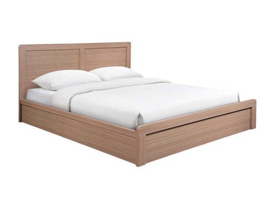CALIBER ΚΡΕΒΑΤΙ ΔΙΠΛΟ ΓΙΑ ΣΤΡΩΜΑ 150X200CM, ΑΠΟΧΡΩΣΗ SONOMA OAK