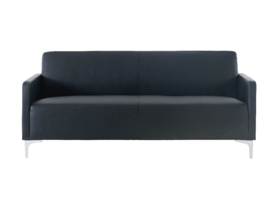 STYLE ΚΑΝΑΠΕΣ ΣΑΛΟΝΙΟΥ ΚΑΘΙΣΤΙΚΟΥ, 2ΘΕΣΙΟΣ, PU ΜΑΥΡΟ K/D