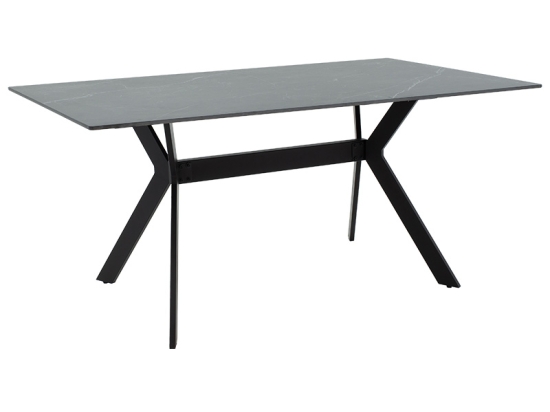 ΤΡΑΠΕΖΙ OLIVET PAKOWORLD SINTERED STONE ΜΑΥΡΟ ΜΑΡΜΑΡΟΥ-ΜΑΥΡΟ 180X90X75ΕΚ