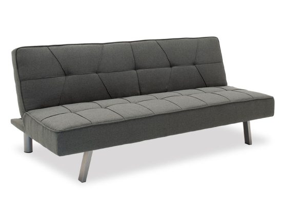 ΚΑΝΑΠΕΣ-ΚΡΕΒΑΤΙ TRAVIS PAKOWORLD 3ΘΕΣΙΟΣ ΜΕ ΥΦΑΣΜΑ ΓΚΡΙ 175X83X74ΕΚ