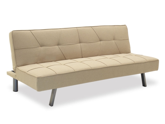 ΚΑΝΑΠΕΣ-ΚΡΕΒΑΤΙ TRAVIS PAKOWORLD 3ΘΕΣΙΟΣ ΜΕ ΥΦΑΣΜΑ ΜΠΕΖ 175X83X74ΕΚ