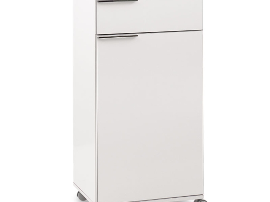 ΝΤΟΥΛΑΠΙ CHAD PAKOWORLD ΤΡΟΧΗΛΑΤΟ ΜΕ ΣΥΡΤΑΡΙ ΛΕΥΚΟ GLOSS 50X40X100ΕΚ
